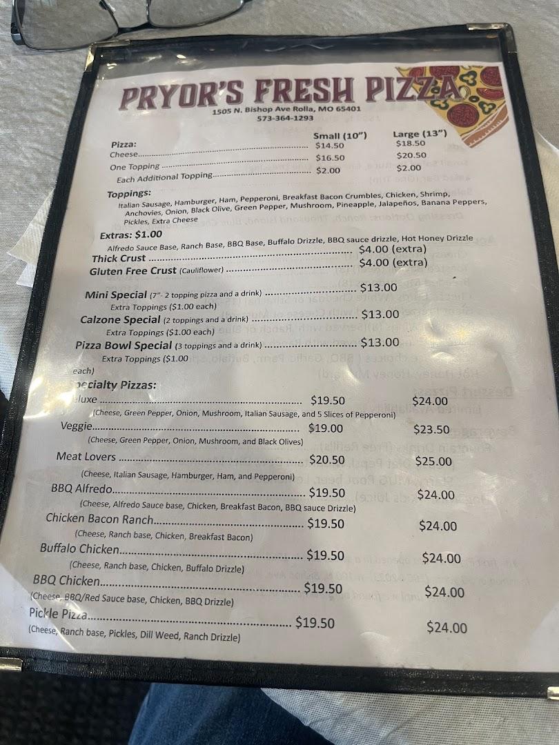 Pryor's Fresh Pizza